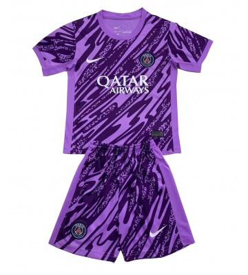 Paris Saint-Germain Portero Tercera Equipación Niños 2024-25 Manga Corta (+ Pantalones cortos)